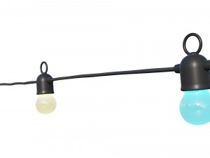 string lights variable color lamps Modèle 3D