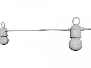 string lights variable color lamps 3D Model