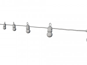 string lights variable color lamps Modèle 3D