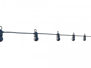 string lights variable color lamps 3D Model