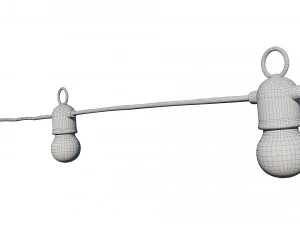 string lights variable color lamps 3D Model