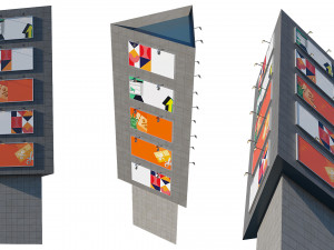 advertising billboard 3D Model