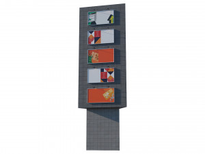advertising billboard Model 3D