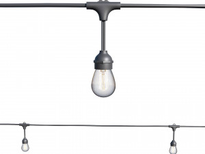 string lights edison lamps 3D Model
