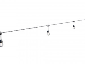 string lights edison lamps 3D Model