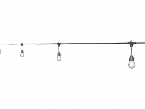 string lights edison lamps 3D Model