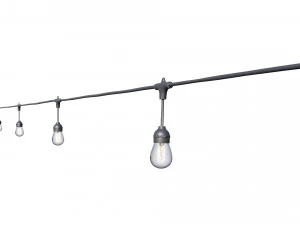 luzes de corda l&acirc;mpadas edison Modelo 3D