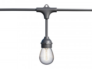 string lights edison lamps 3D Model