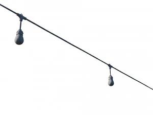 luzes de corda l&acirc;mpadas edison Modelo 3D