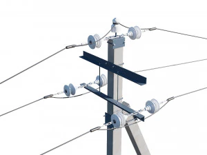 conjunto de linha de energia modular Modelo 3D