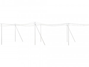 power line set modular 3D मॉडल