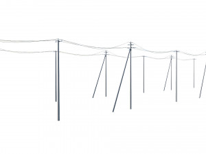 power line set modular 3D मॉडल