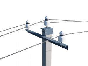 power line set modular 3D मॉडल