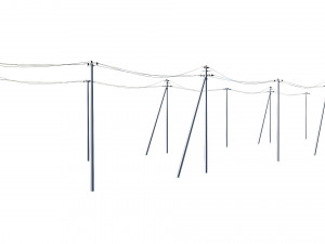 power line set modular 3D मॉडल