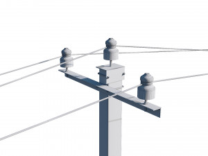 power line set modular 3D मॉडल