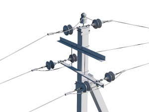 power line set modular 3D मॉडल