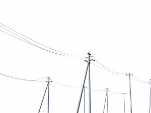 power line set modular 3D मॉडल
