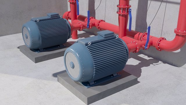 compressor equipment 3D Model .c4d .max .obj .3ds .fbx .stl .blend 