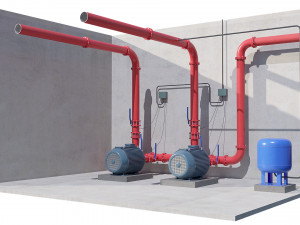 compressor equipment 3D Model