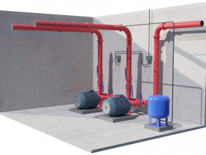 compressor equipment 3D Model