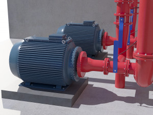 compressor equipment 3D Model