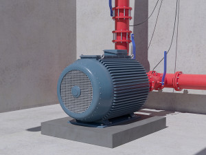 compressor equipment 3D Model