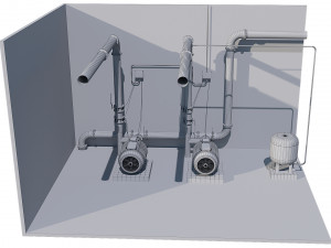 compressor equipment 3D Model