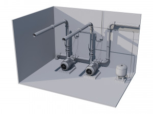 compressor equipment 3D Model
