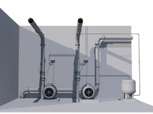 compressor equipment 3D Model