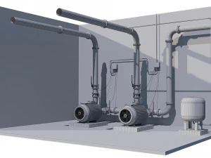 compressor equipment 3D Model
