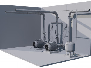compressor equipment 3D Model