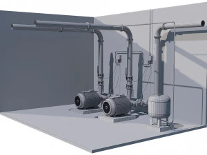 compressor equipment 3D Model
