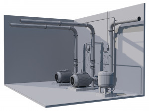 compressor equipment 3D Model