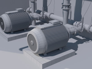 compressor equipment 3D Model