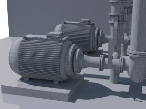 compressor equipment 3D Model