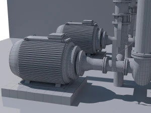 compressor equipment 3D Model