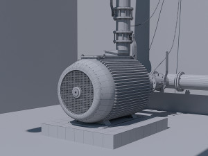 compressor equipment 3D Model