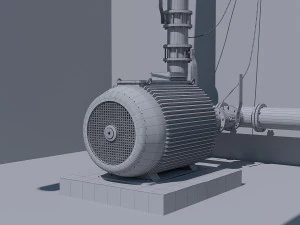 compressor equipment 3D Model