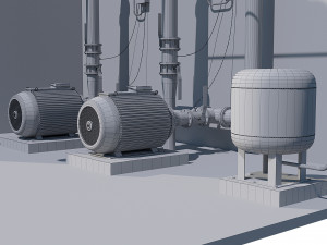 compressor equipment 3D Model