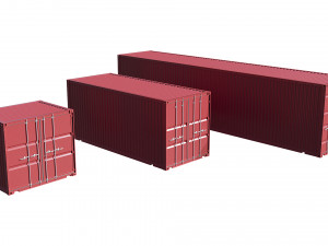 shipping containers Model 3D
