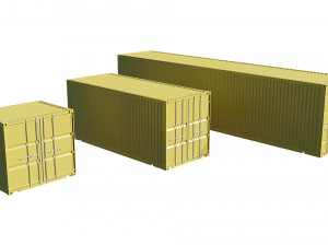 shipping containers Model 3D