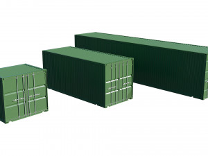 shipping containers Model 3D