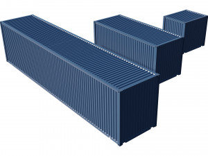 shipping containers Model 3D