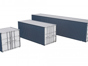 shipping containers Model 3D