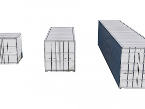 shipping containers Model 3D