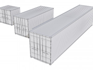 shipping containers Model 3D