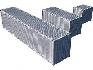 shipping containers Model 3D