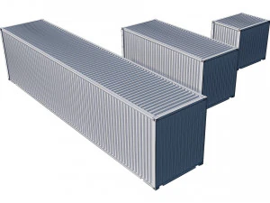 shipping containers 3D Model