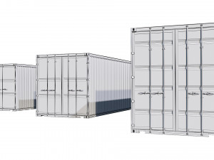 shipping containers Model 3D