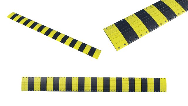 traffic speed bump 3D Модель .c4d .max .obj .3ds .fbx .stl .blend 